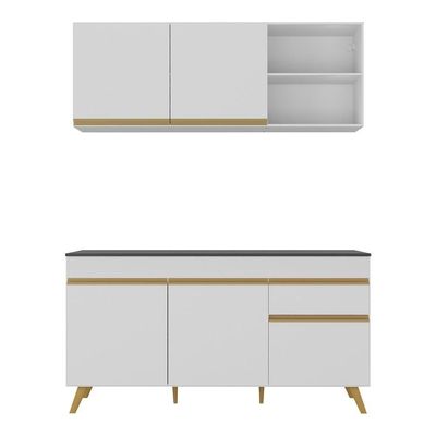 Armário De Cozinha Compacta Multimóveis Branco