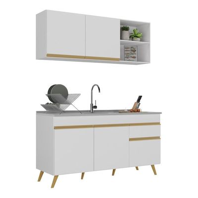 Armário De Cozinha Compacta Multimóveis Branco