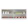 Armário De Cozinha Aéreo 120cm 2 Portas Vidro Veneza Multimóveis V3683 Branco/dourado Branco/dourado