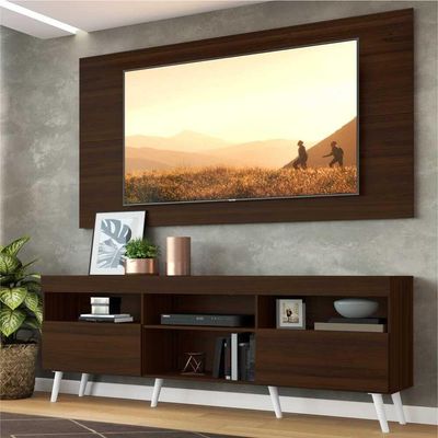 Rack Retrô Com Painel Para Tv Até 65´´ Flórida Fg3133