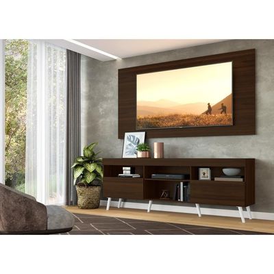 Rack Retrô Com Painel Para Tv Até 65´´ Flórida Fg3133