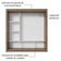 Guarda-roupa Casal 3 Portas Correr Espelho Rustic/branco