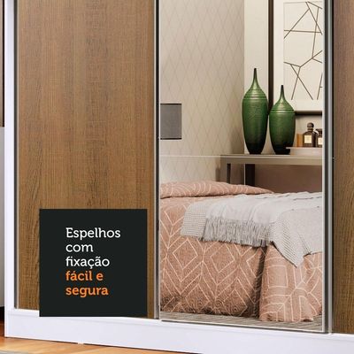 Kit Madesa com 3 Espelhos de 66,7 x 72,9cm para Guarda-Roupa