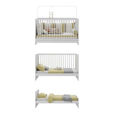 Berço 3 Em 1 Para Colchão 60 X 130 Cm Mp0527g Branco