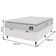 Cama Box Baú Colchão Casal Espuma D33 Vangogh Pillow Top 138x188x70cm Branco Linho Hellen Branco
