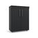 Armário Multiuso Organizador Office 2 Portas Preto Batrol Preto