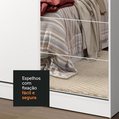 Kit Madesa com 6 Espelhos para Guarda-Roupa Incolor
