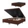 Cama Box  Baú Queen 1,58m  41cm Altura Prince Suede Marrom