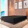 Cama Box Casal 1,38m Com 38cm De Altura Suede Prince Preto Preto