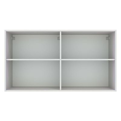 Armário Aéreo Multiuso 120cm 2 Portas Branco Agata Madesa