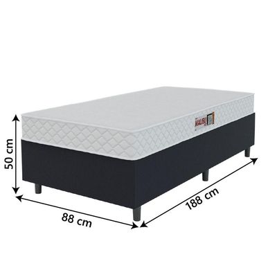 Cama Box Solteiro Espuma D20 Malibu 88x188x50cm