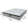 Cama Box Baú Casal Colchão Molas Pocket Ensacadas Tower 138x188x75cm Branco/preto Gazin