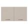 Armário Aéreo Multiuso 120cm 2 Portas Rustic/Crema Agata