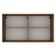 Armário Aéreo Multiuso 120cm 2 Portas Rustic/Crema Agata