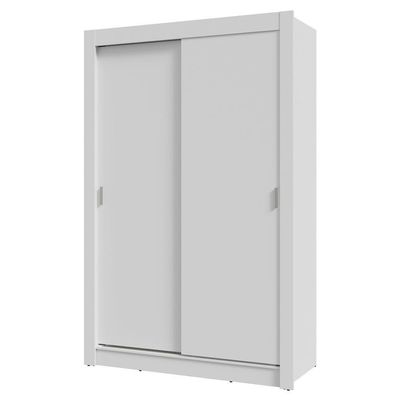 Guarda-roupa Solteiro 2 Portas Correr Branco Madesa