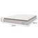 Cama Box Colchão Casal Queen Molas Ensacadas City Pillow Top 158x198x61cm Branco-Bege Hellen Suporta até 110kg por Pessoa