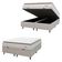 Cama Box Colchão Baú Casal King Molas Ensacadas City Pillow Top 193x203x64cm Bege Branco