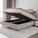 Cama Box Colchão Baú Casal King Molas Ensacadas City Pillow Top 193x203x64cm Bege Branco