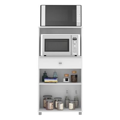 Balcão Multiuso Branco 2 Portas 1 Gaveta Multimóveis