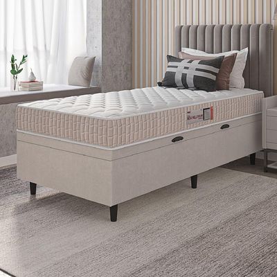 Cama Box Baú Solteiro Colchão Espuma D33 New Millenium