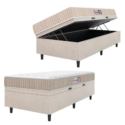 Cama Box Baú Solteiro Colchão Espuma D33 New Millenium