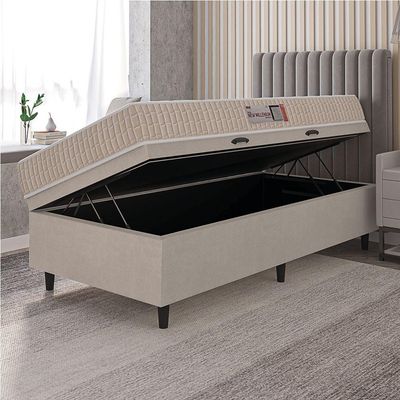 Cama Box Baú Solteiro Colchão Espuma D33 New Millenium