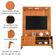 Rack Bancada Aruba Com Painel Para Tv Até 55 Polegadas Egeo Cedro Ripado Impressão 3d Edn Cedro