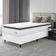 Cama Box Colchão Solteiro Molas Ensacadas City Pillow Top 88x188x61cm Linho Branco / Preto Hellen Branco/pre