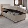 Cama Box Baú Solteiro Colchão D33 Pillow Top Millenium 88x188x57cm Bege Suporta Até 100kg Por Pessoa