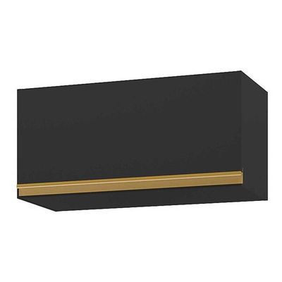 Armário Aéreo Cozinha 70 Cm 1 Porta Basculante Veneza Preto