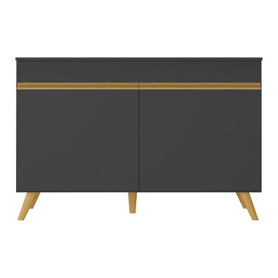 Balcão Cozinha Gabinete Pia 120 Cm Mp3738 Preto