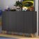 Aparador Buffet 4 Portas Alemanha Br3556 Preto