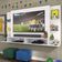 Painel Tv 60" Prateleiras De Vidro Brasil Br3071 Branco