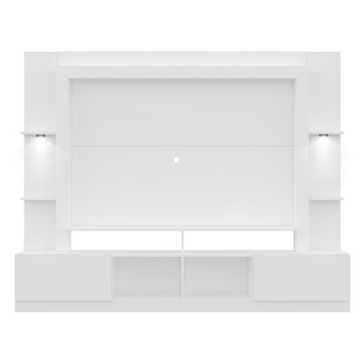 Estante Tv 65" Com Leds Berlim Multimóveis V3392 Branca