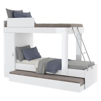 Treliche com Barra de Proteção para Colchão 188x78Cm Branco