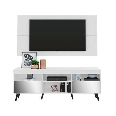 Rack Espelho E Painel Suporte Para Tv Até 65´Fg3142