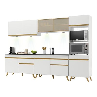 Cozinha Completa 5 Peças Com Leds Mp2014 Veneza Up