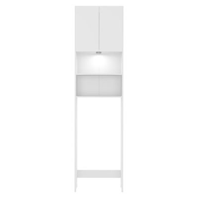 Armário Banheiro C/ Led P/ Vaso Sanitário Multimóveis Branco