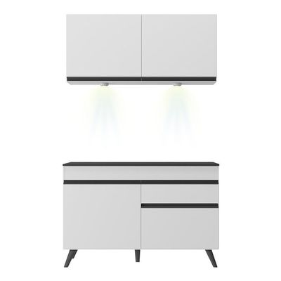 Armário De Cozinha Compacta 2 Peças Mp2012.964 Up Branco