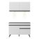 Armário De Cozinha Compacta 2 Peças Mp2012.964 Up Branco