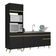 Cozinha Compacta Veneza Gb Mp2078 Com Armário E Balcão Preta