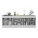 Kit 2 Balcões Gabinete Pia 150cm E Cooktop 70cm Branco/preto