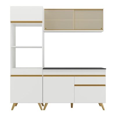 Cozinha Compacta Multimóveis Veneza Gw Fg3695 Branca