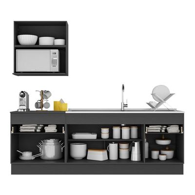 Armário De Cozinha Compacta Mp2110.898 Preto/branco