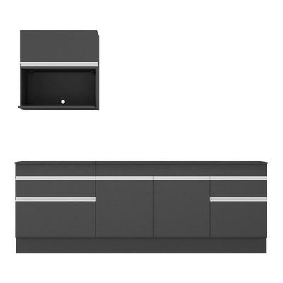 Armário De Cozinha Compacta Mp2110.898 Preto/branco