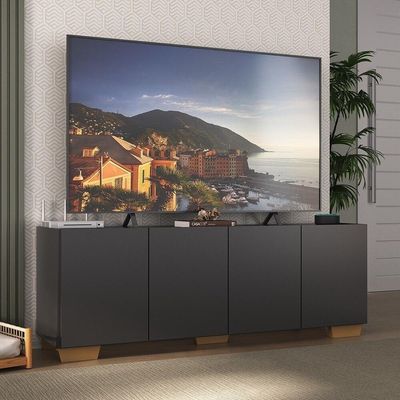 Rack Para Tv Até 50 Polegadas Com Mp1072 Preto natural