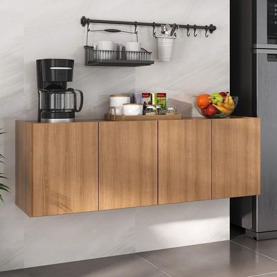 Balcão De Cozinha Suspenso 4 Portas Multimóveis Mp2167 Rustic Rustic