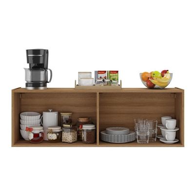 Balcão De Cozinha Suspenso 4 Portas Multimóveis Mp2167 Rustic Rustic