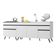 Kit Com 2 Balcões De Cozinha 150cm E 70cm Veneza Multimóveis V2073 Branco/preto Branco/preto