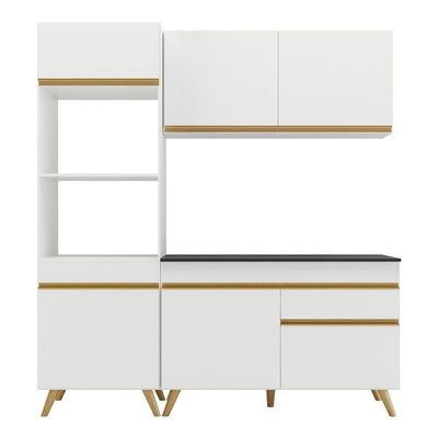 Cozinha Compacta Multimóveis Veneza Gw Fg3694 Branca